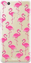 FOONCASE Huawei P10 Lite hoesje TPU Soft Case - Back Cover - Flamingo