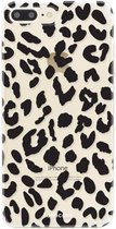 Fooncase Hoesje Geschikt voor iPhone 8 Plus - Shockproof Case - Back Cover / Soft Case - Luipaard / Leopard print