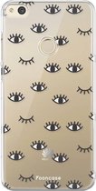 Huawei P8 Lite 2017 hoesje TPU Soft Case - Back Cover - Eyes / Ogen