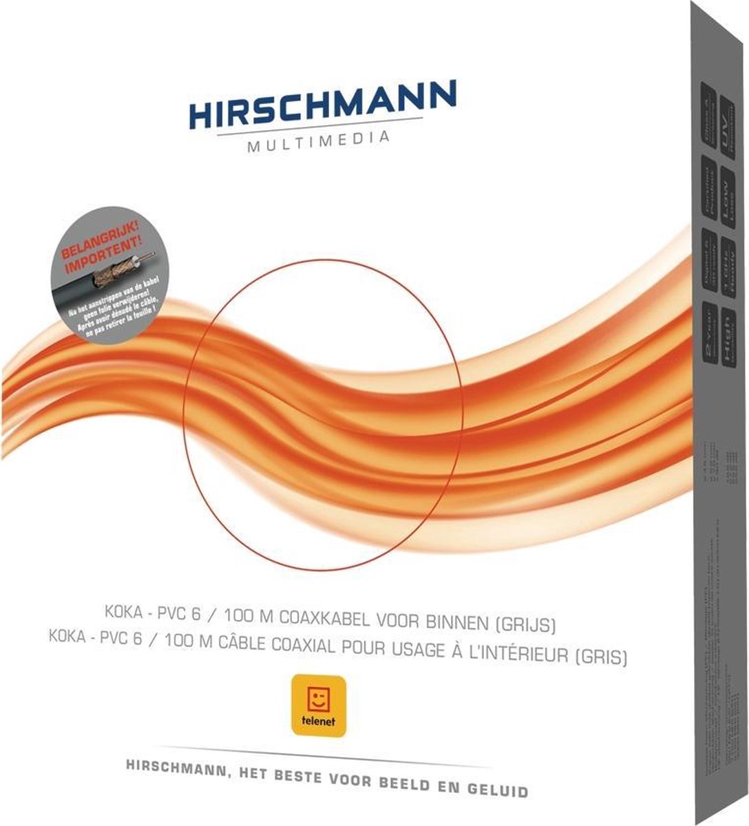 Hirschmann KOKA PVC 6 coax kabel | bol.com