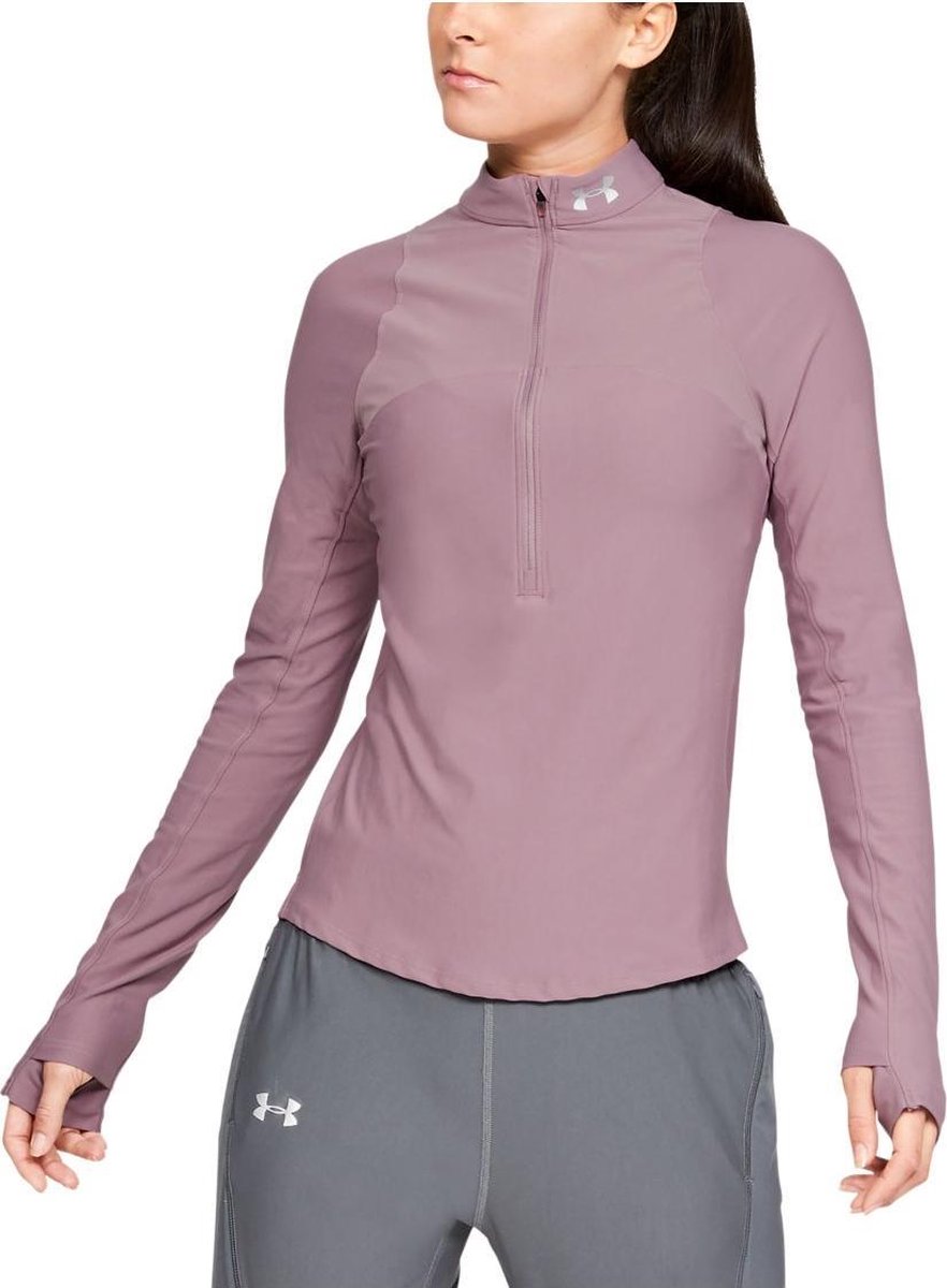 lilac under armour half zip