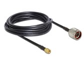 N (m) - SMA (m) kabel - RG58 - 50 Ohm / zwart - 5 meter