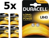 10 Stuks (5 Blisters a 2St) - Duracell G12 / LR43 / 186 batterij