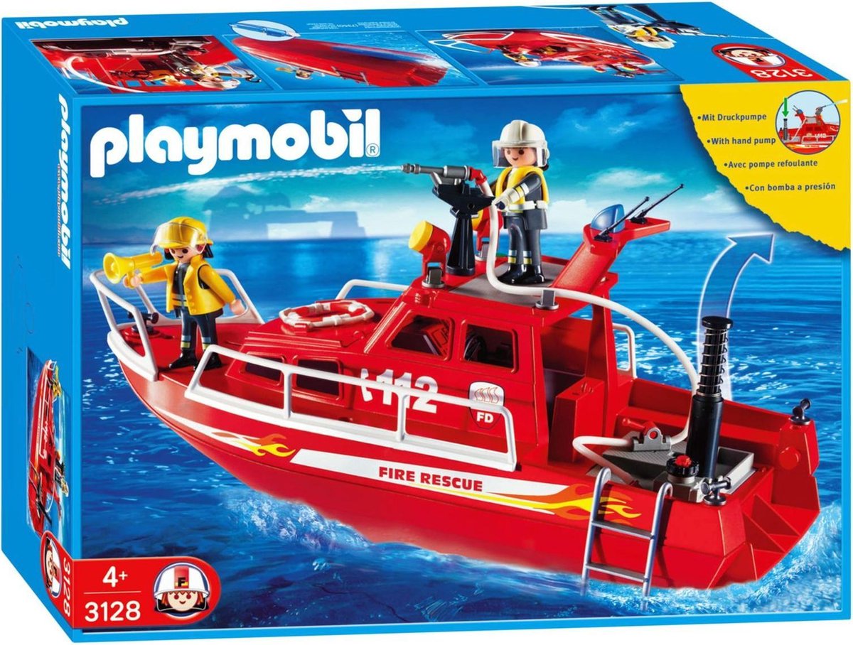 Playmobil 3128 Brandweerboot met pomp | bol