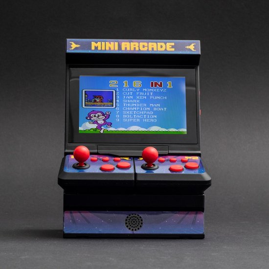 2 Player Retro Arcade Machine - 300+ super 8-bits games - 216 spellen voor 1 speler + 84 spannende spellen voor 2 spelers. - Thumbs Up