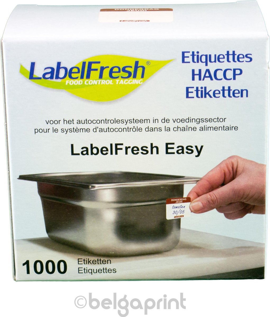 1000 LabelFresh Easy - 30x25 mm - donderdag-jeudi - HACCP etiketten / stickers