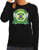 Zwart Brazil drinking team sweater dames 2XL