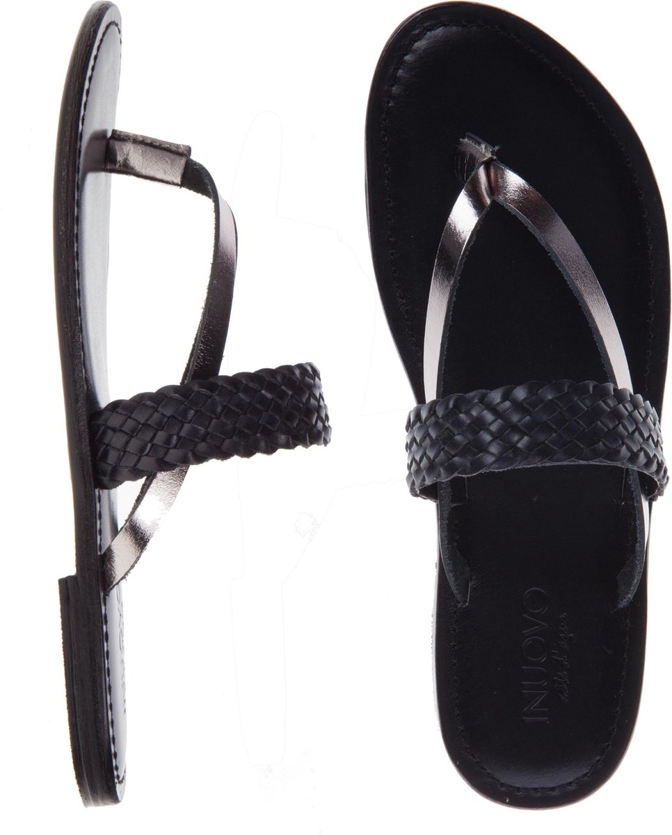 Inuovo sandalen - dames zwart leder
