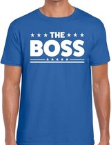 The Boss heren T-shirt blauw 2XL