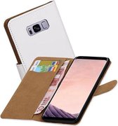 Bookstyle Wallet Case Hoesjes Geschikt voor Samsung Galaxy S8 Plus Wit