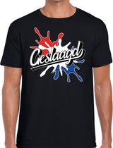 Geslaagd spetter cadeau t-shirt voor geslaagden zwart heren L