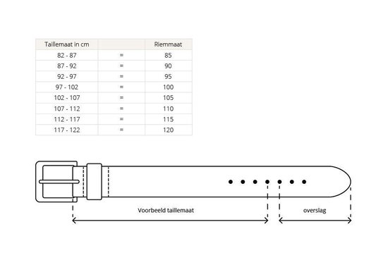 Moderiemen 1,5 cm smalle zwarte riem - 100% leder - Maat 105 - Totale  lengte 120cm | bol.com