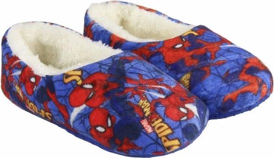 Betekenisvol Praten tegen Perseus Blauwe Spiderman pantoffels / sloffen met pluche voor jongens 30-31 |  bol.com