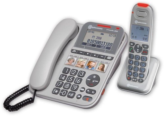 Amplicomms PowerTel 2880 - Combo Big Keys Téléphone fixe avec répondeur -  signal