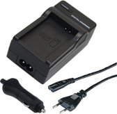 Oplader voor JVC BN-V408U, BN-V416U, BN-V428U Camera Accu / Acculader / Thuislader + Autolader
