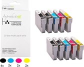 Improducts® Inktcartridge - Alternatief Epson T1285 10 box 4x bk , 2x cy, 2x maT1283, 2x ye