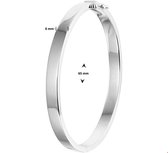 Huiscollectie Bangle Zilver Scharnier Massief 6 X 65 mm