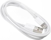 iPhone 5/5S/6/6S/iPad Lightning Kabel MFI Wit 1M - OPSO
