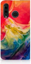 Huawei P30 Lite Uniek Standcase Hoesje Watercolor Dark