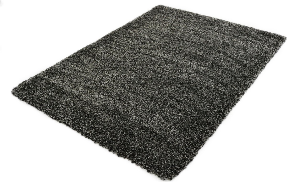 Vloerkleed Shaggy Deluxe 5533-90 Black-Melange 200x290 cm