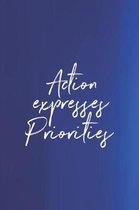 Action Expresses Priorities
