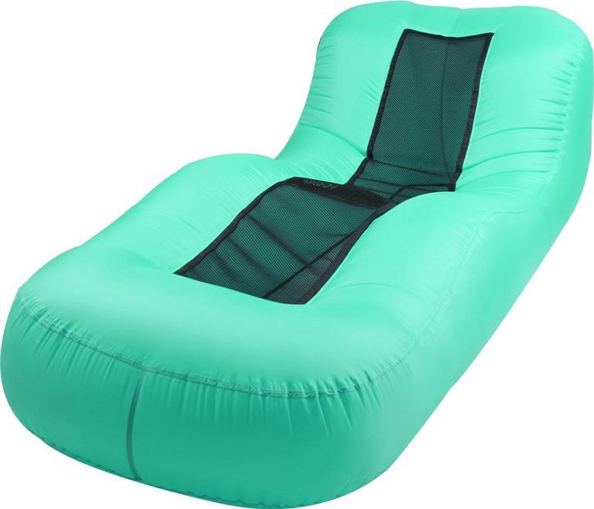 bol.com | Air Lounger - Opblaasbaar - Opblaasbare Stoel - lucht zitzak -  luchtbed- 190x72 cm | groen