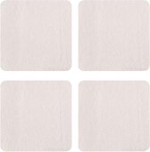 ASA Selection Onderzetters Wit 10 x 10 cm - 4 Stuks