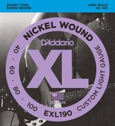 D'Addario EXL190 Custom Light 40-100 040 bassnarenset