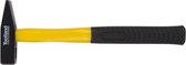 Toolland Bankhamer, stalen kop 300 g, glasvezelsteel voor kracht & duurzaamheid, geel/zwart