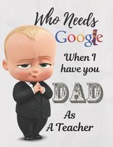 Who Need Google when I Have You Dad Notebook Journal