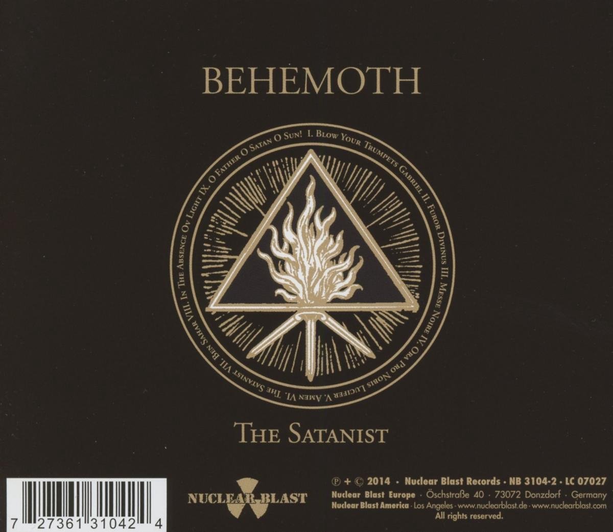 The Satanist Behemoth Cd Album Muziek