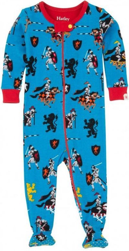 krab Tenslotte Humanistisch Hatley pyjama baby pyjama met voetjes ridders - 6-12 maand | bol.com