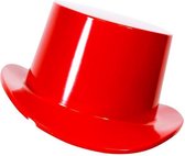 Hoge hoed plastic rood