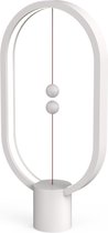 DesignNest - Heng Balance Lamp USB - Ovaal - Hoogte 40 cm - Wit - Kunststof
