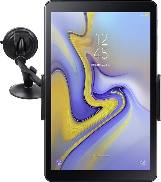 Expertise verwijderen amateur Shop4 - Samsung Galaxy Tab A 10.5 Autohouder Luxe Raam Tablet Houder Zwart  | bol.com