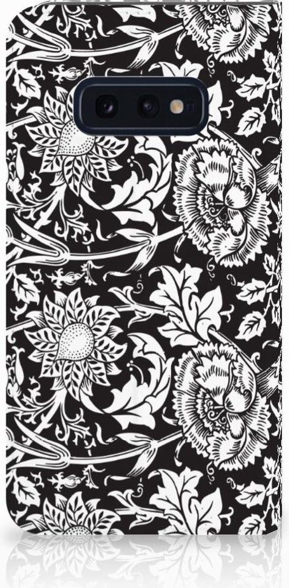 Samsung Galaxy S10e Smart Cover Black Flowers