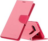 MERCURY - Samsung Galaxy S10 - Flip hoes, cover, case - TPU - LU Leder - Roze