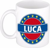 Luca naam koffie mok / beker 300 ml  - namen mokken