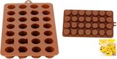 Siliconen Chocoladevorm Emoticons - Emojis Chocolade Mal Fondant Bonbonvorm - Ijsblokjesvorm