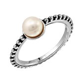 Amazing Jewelry zilveren ring met witte parel