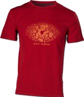 Wolf Camper Square t-shirt rood