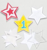 Sets met stervormige buttons voor kinderen - Creatieve knutselset voor kinderen (10 stuks per verpakking)