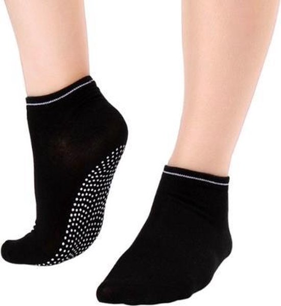 Antislip Yoga sokken - dichte tenen- zwart | bol.com