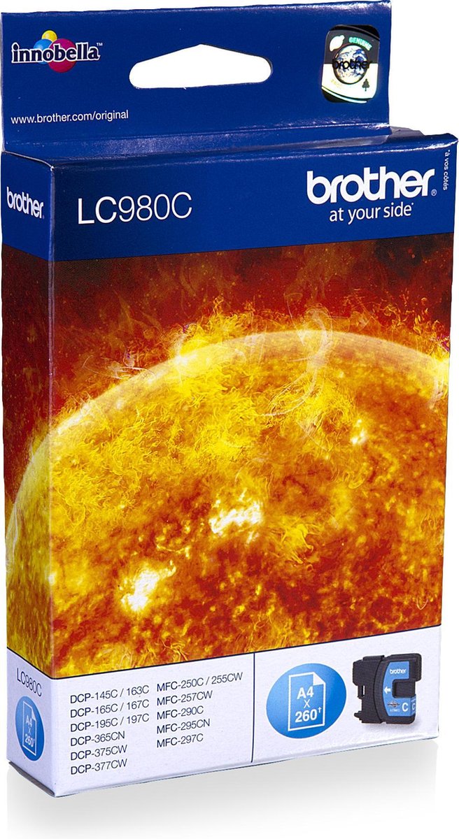 Brother LC-980 Cartridge Cyaan