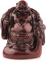 Boeddha Rood Staand met Kruik (9 cm)