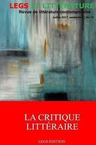 Revue Legs Et Littérature-La Critique Littéraire