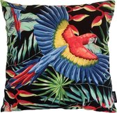 Parrot/Papagaai Jungle Kussenhoes | Katoen/Polyester | 45 x 45 cm