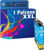 PlatinumSerie 1x cartridge alternatief voor Epson 603XL 603 XL Cyan