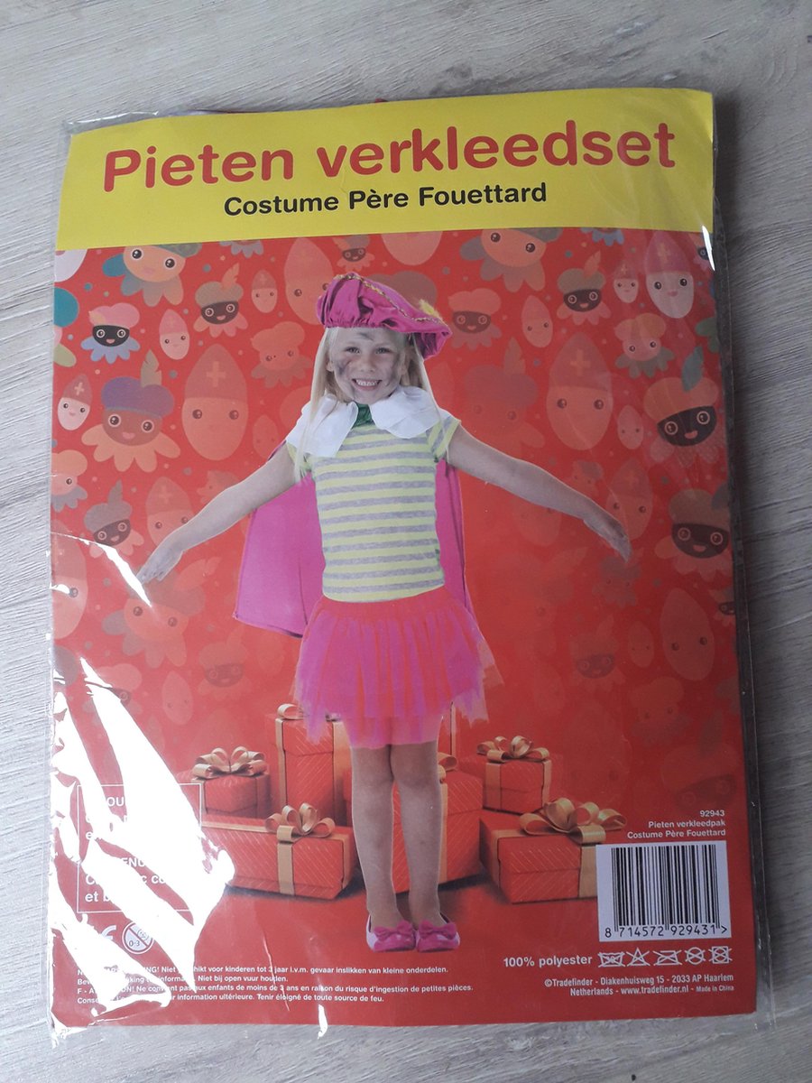 Pieten Verkleedset roze