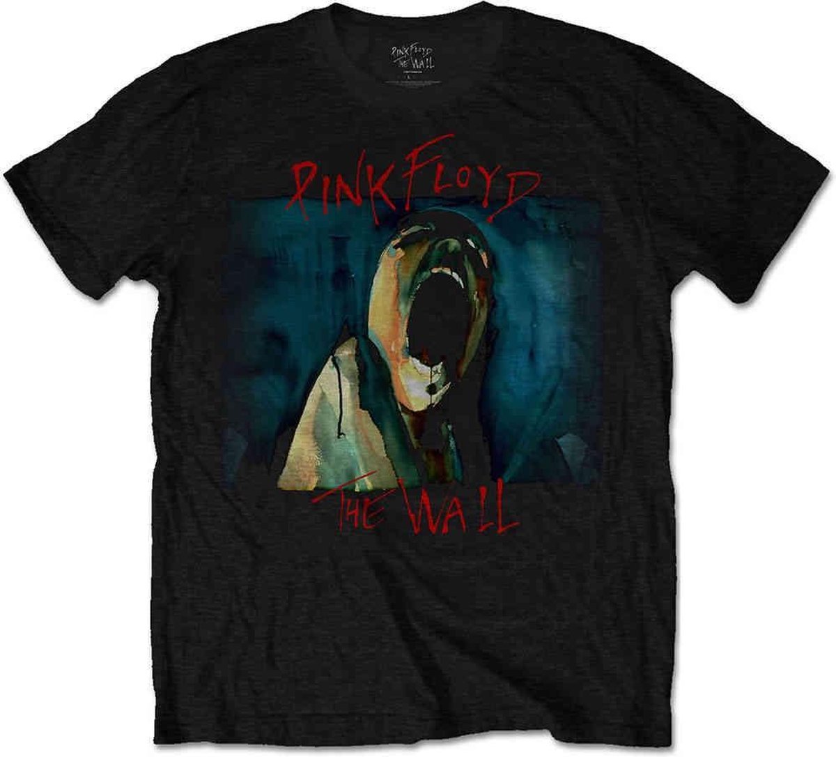 Pink Floyd - The Wall Scream Heren T-shirt - S - Zwart